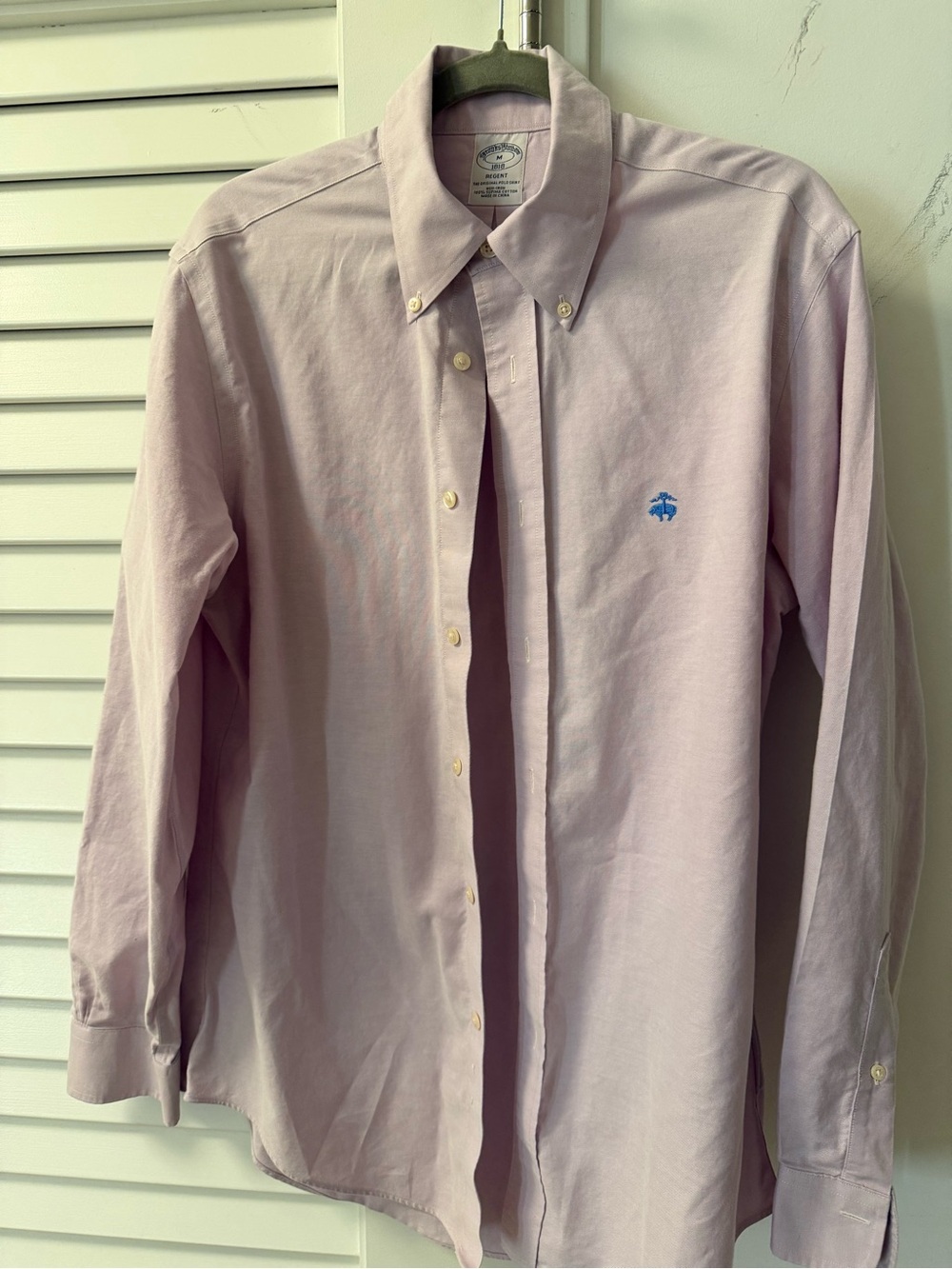 Brooks Brothers Violet Button-Down Oxford Shirt - Men's
